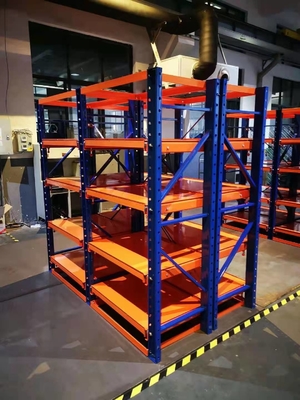 500-2000kg/layer Blue/Orange/Grey Steel Mould Racking Easy Assembly with 2-5 Layers