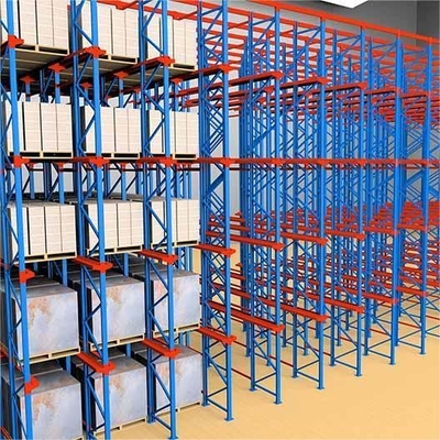 Warehouse Storage Drive In Pallet Rack Heavy Duty Racking System With Powder Coating