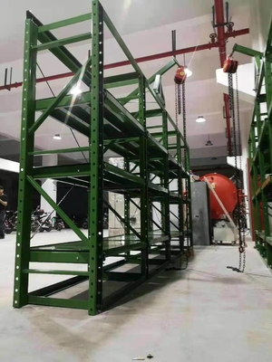 Drawer Type Metal Storage Mold Rack with Adjustable Mobility Crane and Powder Coating