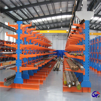 Double Single Side Cantilever Warehouse Racking Heavy Duty For Long Items
