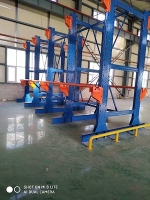 H Beam Heavy Duty Cantilever Shelving For Long Sticks Tube Bar Storage