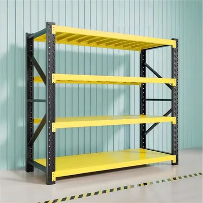 Long Span Medium Duty Shelving Adjustable Metal Shelves of Q235 for Warehouse Storage