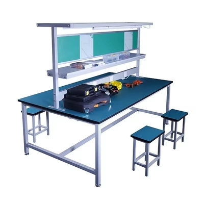 Customized 1200*1200*3600 Mobile Phone Technician Repairing Workstation Desk Assembly