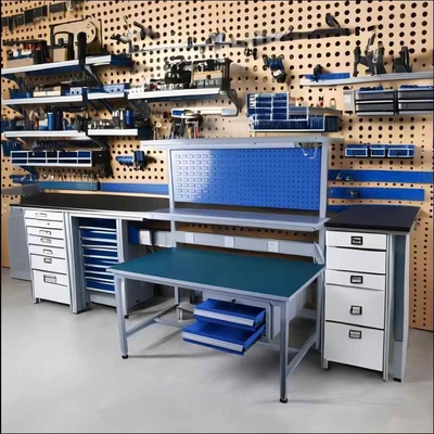 Q235 Raw Material Heavy Duty Garage Workbench for Workshop Home Repair Furniture