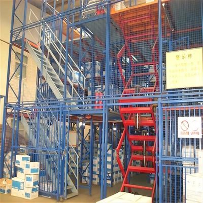 RAL Sistemi Renkli Mezzanine Depolama Sistemi Kapasitesi 300-1500 Kgs Per Sqm