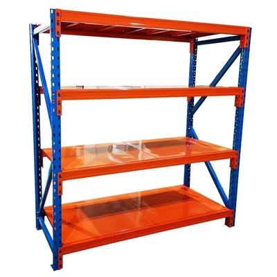 Steel Warehouse Medium Duty Racking Multi Tier Shelving In Industrial Setting