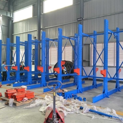 H Beam Heavy Duty Cantilever Shelving For Long Sticks Tube Bar Storage