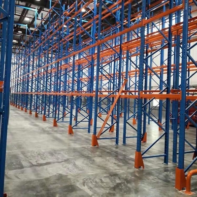 Colorful Open Industrial Strength Pallet Storage System 50-75mm Pitch