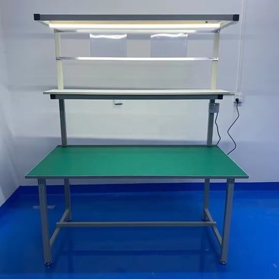 Customized 1200*1200*3600 Mobile Phone Technician Repairing Workstation Desk Assembly