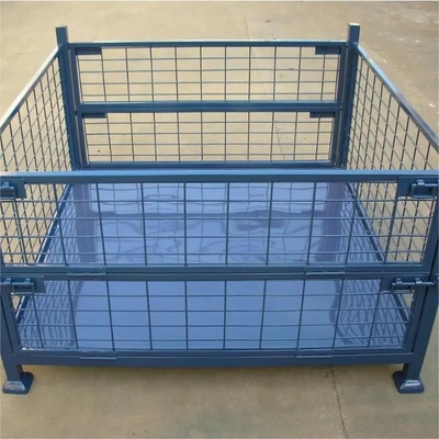 Warehouse Transport Welded Wire Mesh Basket with Caster 1000*800*1000cm Package Size