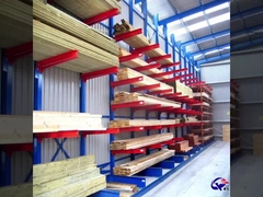 Endüstriyel Kantilever Depo Rack, H Beam Kantilever Rack Tek çift taraflı
